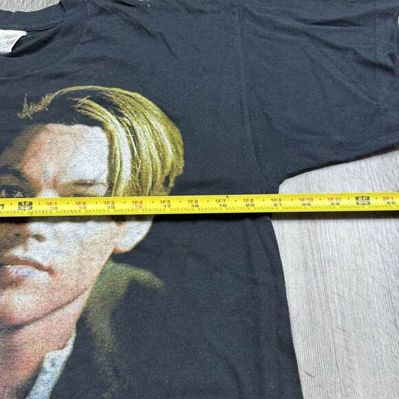 Vtg 90s Titanic Shirt Adult Large Leonardo DiCaprio Movie Tee Euro Black Single - Picture 5 of 7